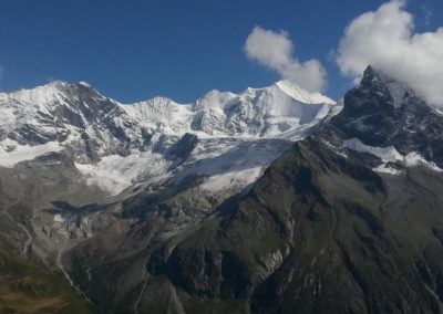 Descente de la cabane du Petit Montet depuis le restaurant de Sorebois