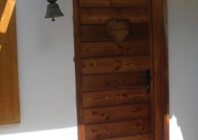 Porte d'entrée du chalet
